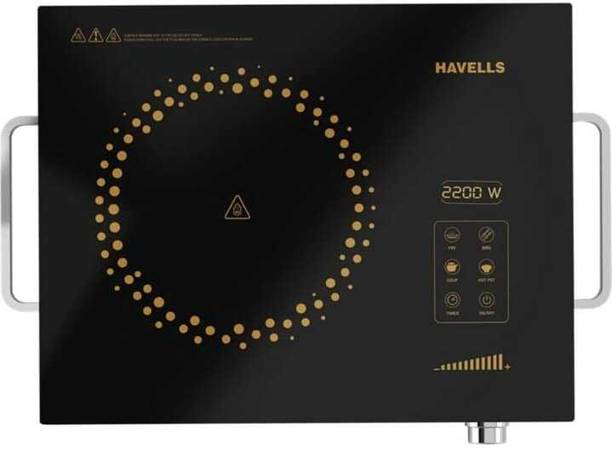 HAVELLS 2200 W Infrared Cooktop Touch Panel, Jog Dial