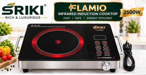 SRIKI 1 W Infrared Cooktop Push Button