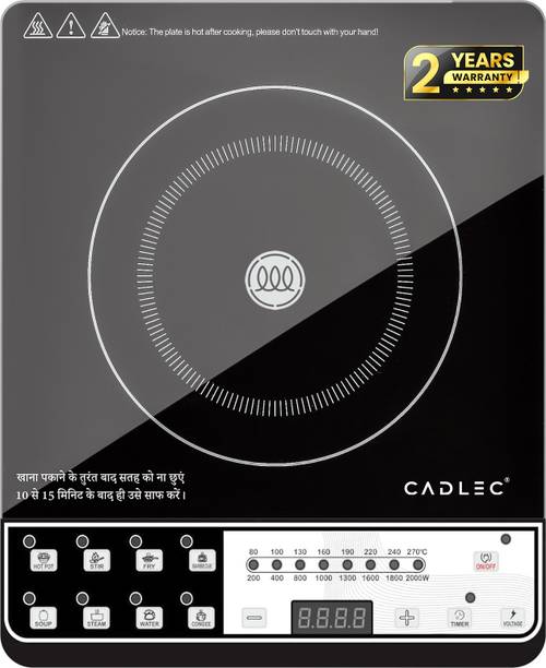 Cadlec 2000 W Induction Cooktop Push Button