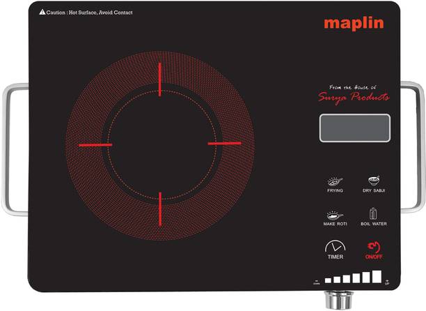 Maplin 2000 W Radiant Cooktop Touch Panel