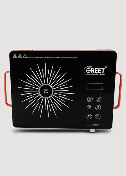 WeGREET 2200 W Radiant Cooktop Touch Panel, Jog Dial, Push Button