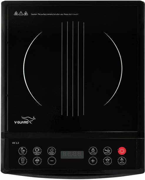 V-Guard 1200 W Induction Cooktop Push Button