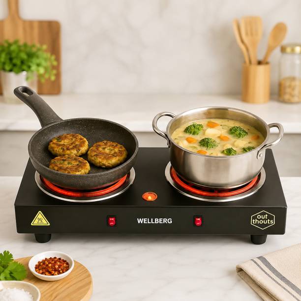WELLBERG 2000 W Radiant Cooktop Push Button