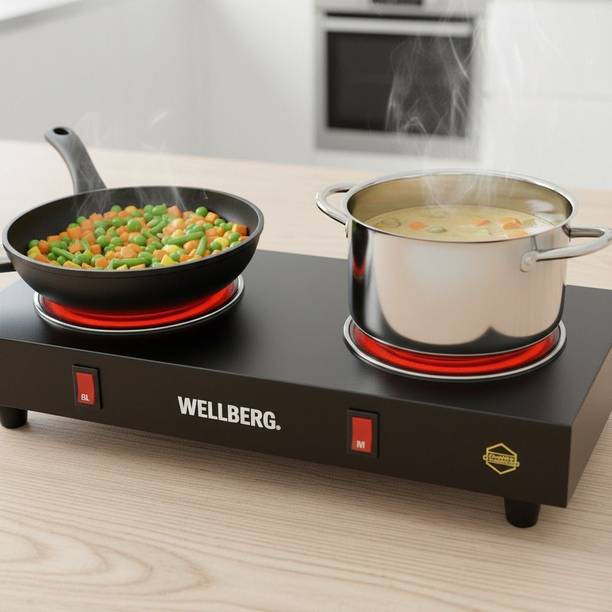 WELLBERG 2000 W Radiant Cooktop Push Button