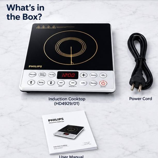PHILIPS 2100 W Induction Cooktop Touch Panel