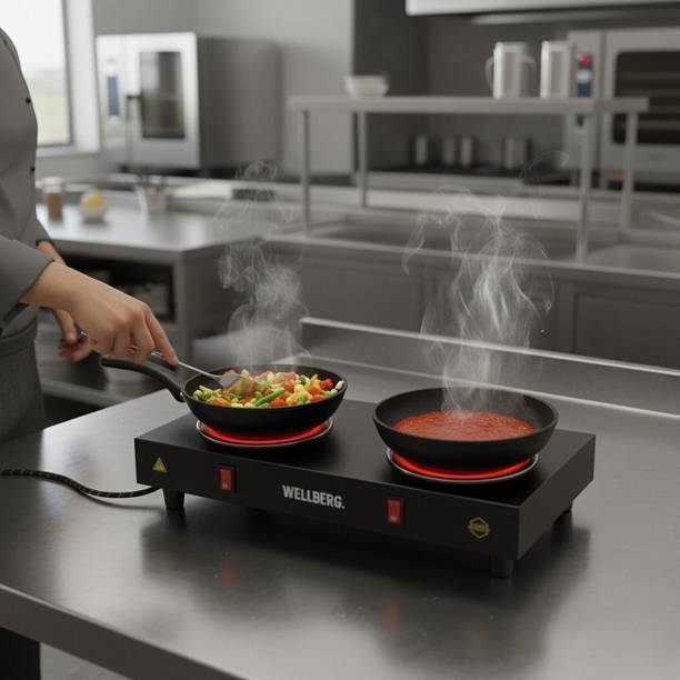 WELLBERG 2000 W Radiant Cooktop Push Button