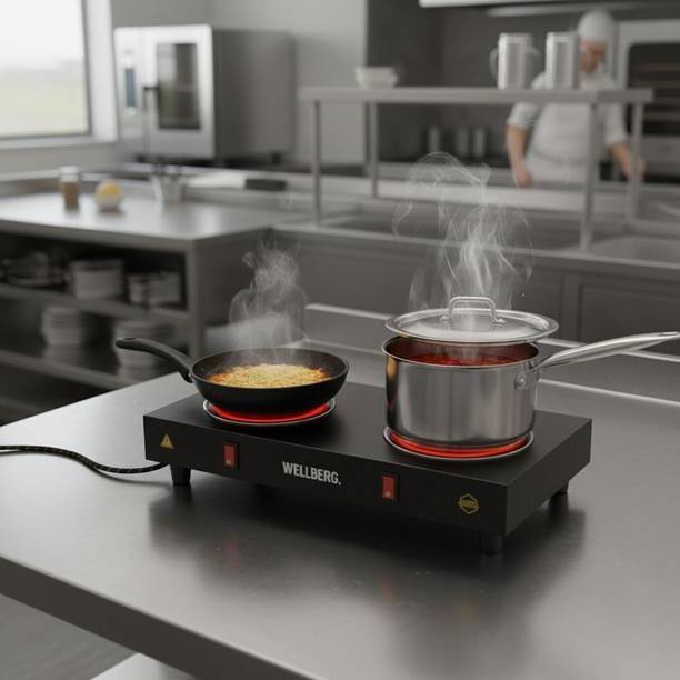 WELLBERG 2000 W Radiant Cooktop Push Button
