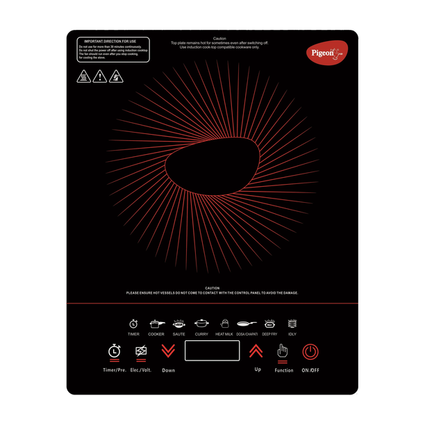 Pigeon 1800 W Induction Cooktop Touch Panel