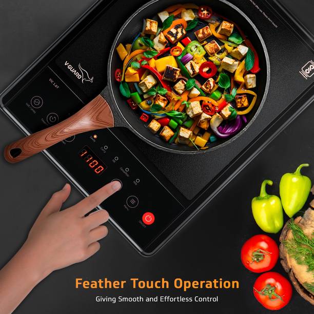 V-Guard VIC 1.6T Induction Cooktop  (Black, Touch Panel)