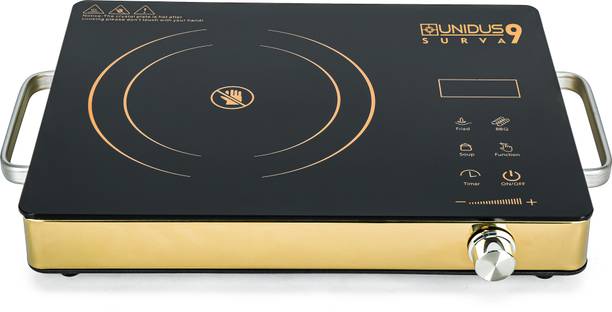 UNIDUS 2000 W Radiant Cooktop Jog Dial, Touch Panel