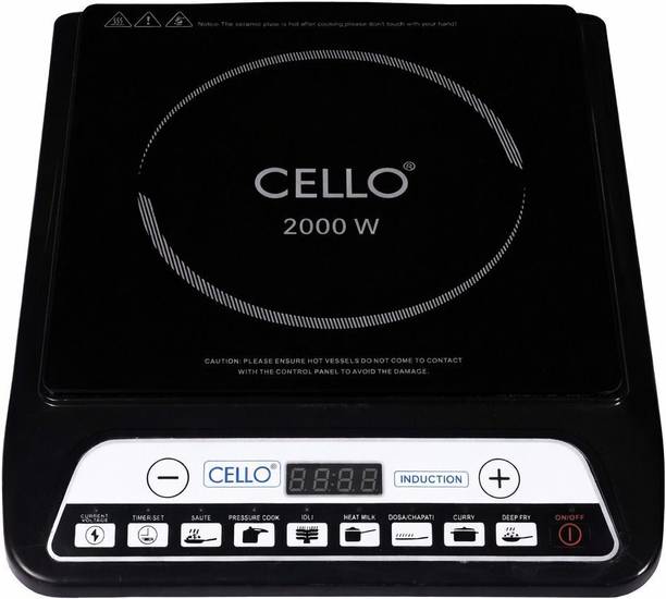 CELLO 2000 W Induction Cooktop Push Button