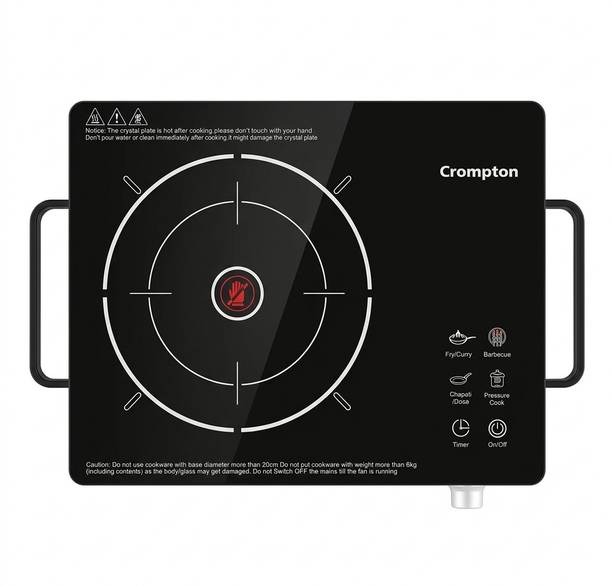 Crompton 2000 W Infrared Cooktop Touch Panel, Jog Dial