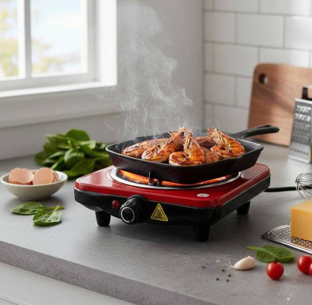 Double Safety 1000 W Infrared Cooktop Jog Dial
