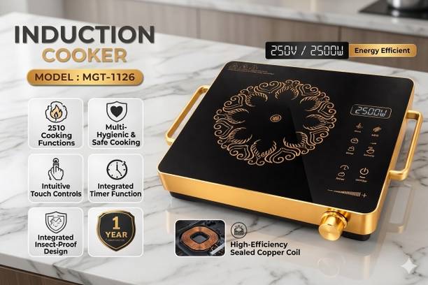 DAKSHWAY 2000 W Induction Cooktop Push Button
