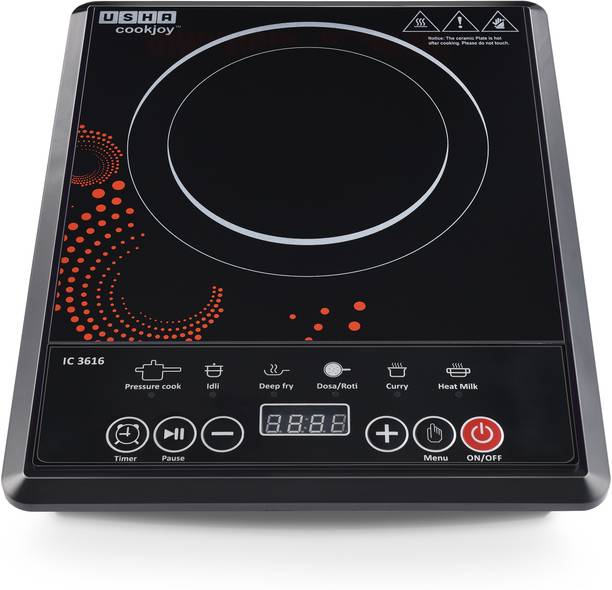 USHA 1600 W Induction Cooktop Push Button