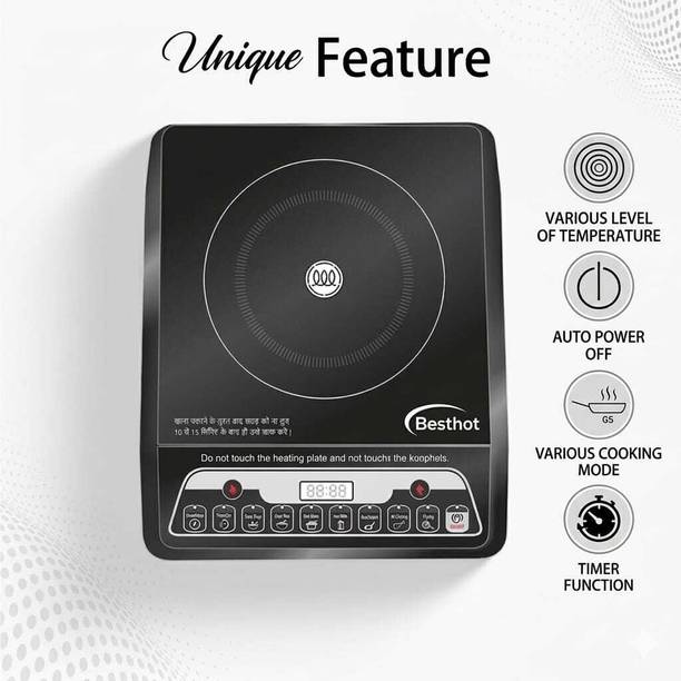 BESTHOT 2000 W Induction Cooktop Push Button
