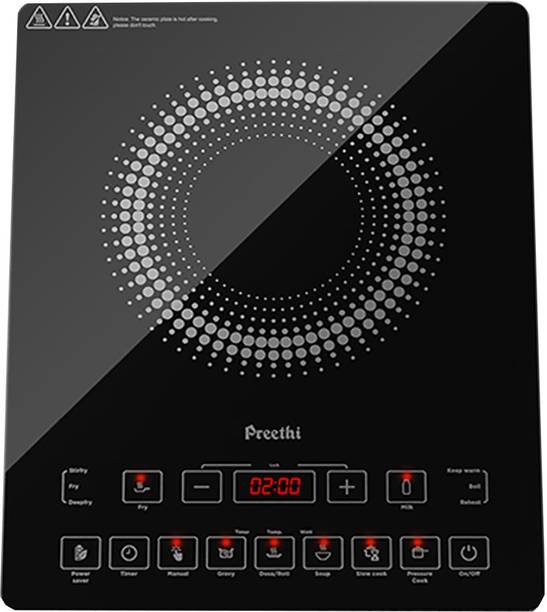 Preethi 2100 W Induction Cooktop Touch Panel