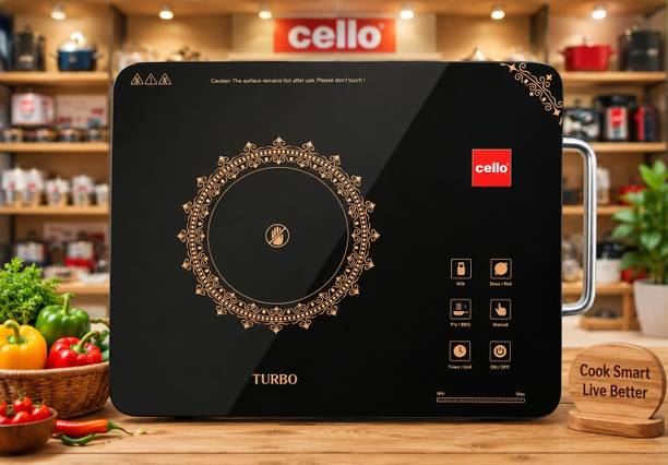 CELLO 2200 W Infrared Cooktop Touch Panel, Jog Dial
