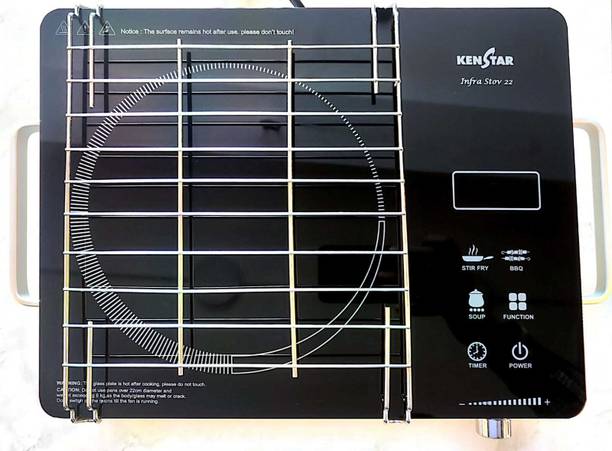 Kenstar 2200 W Radiant Cooktop Jog Dial, Touch Panel