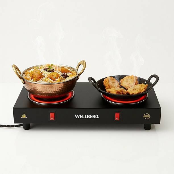 WELLBERG 2000 W Radiant Cooktop Push Button