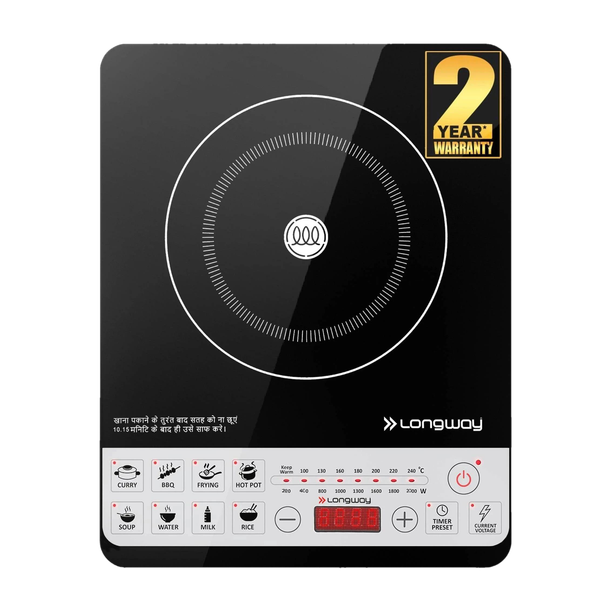 Longway 2000 W Induction Cooktop Touch Panel, Push Button