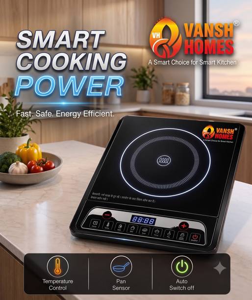 VANSH HOMES 2000 W Induction Cooktop Touch Panel