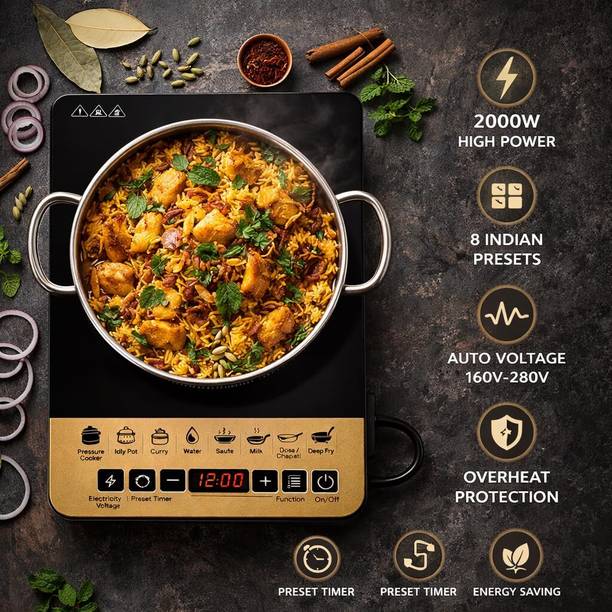 DR TRONIC 2000 W Induction Cooktop Touch Panel