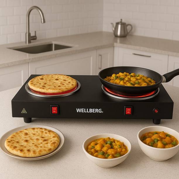 WELLBERG 2000 W Radiant Cooktop Push Button