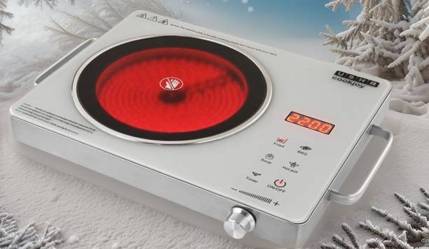 USHA 2200 W Infrared Cooktop Touch Panel, Jog Dial