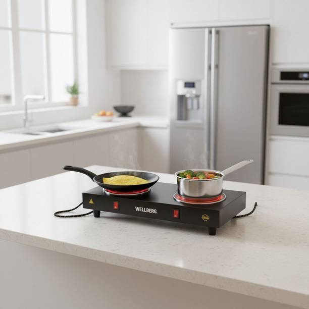 WELLBERG 2000 W Radiant Cooktop Push Button