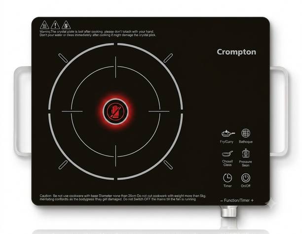 Crompton 2000 W Infrared Cooktop Touch Panel