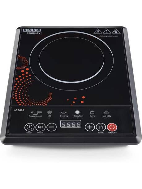 USHA 1600 W Induction Cooktop Push Button