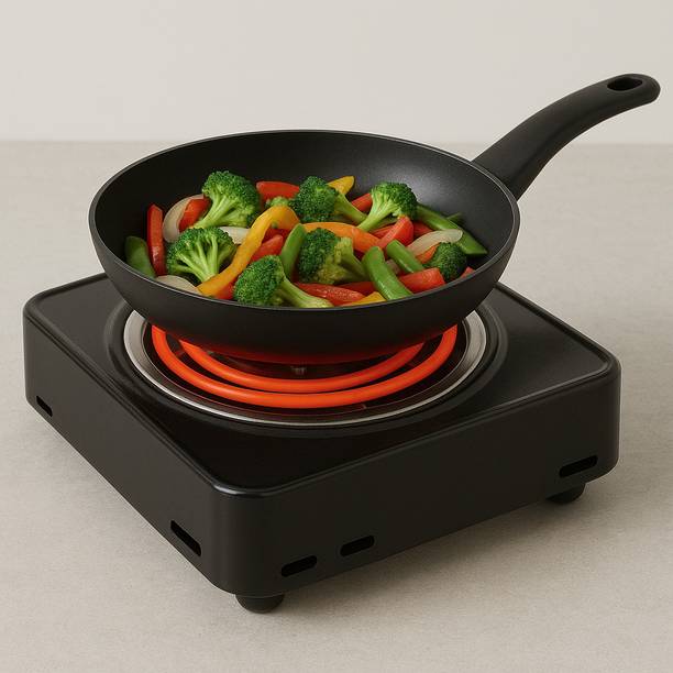 WELLBERG 1000 W Radiant Cooktop Jog Dial