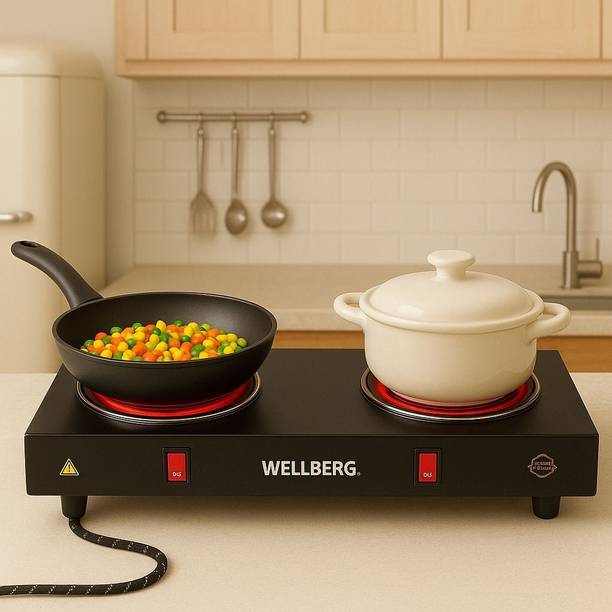 WELLBERG 2000 W Radiant Cooktop Push Button
