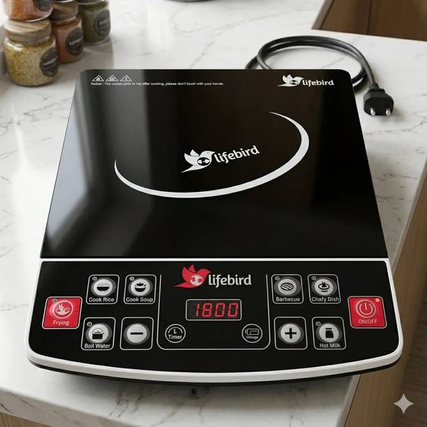 LIFEBIRD 2000 W Induction Cooktop Touch Panel