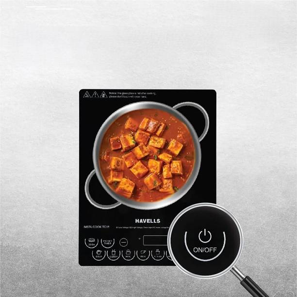 HAVELLS 1800 W Induction Cooktop Push Button (Black, 1800 W Cookt