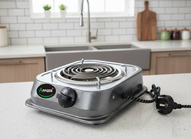 APPGEN 2000 W Infrared Cooktop Jog Dial, Push Button