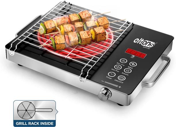 Eltons 2200 W Radiant Cooktop Touch Panel, Jog Dial