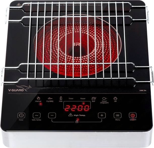V-Guard 2200 W Infrared Cooktop Touch Panel