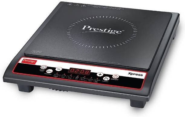 Prestige Xpress Induction 1200W Induction Cooktop (Black, Red, Push Button)