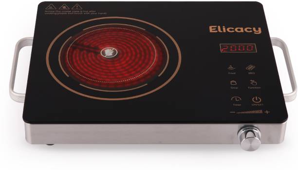 Elicacy Premium Infrared Induction Cooktop Touch Panel 2000 Watt (All Utensil use-able) Radiant Cooktop