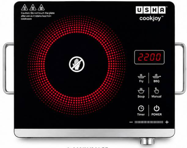 USHA 2200 W Infrared Cooktop Touch Panel