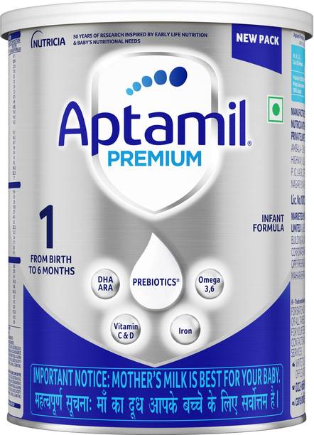 Aptamil Premium Infant Formula Milk Powder for Babies - Stage 1 (Upto 6 Months)