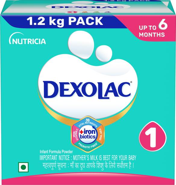 DEXOLAC Infant Formula Powder - Stage 1 (Upto 6 months) - 1.2 KG Large pack