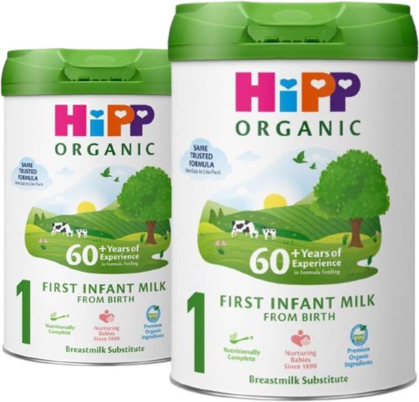Hipp Organic 1-First Infant Milk(2x800g) Combo Saver Pack, UK-made Formula (Imported)