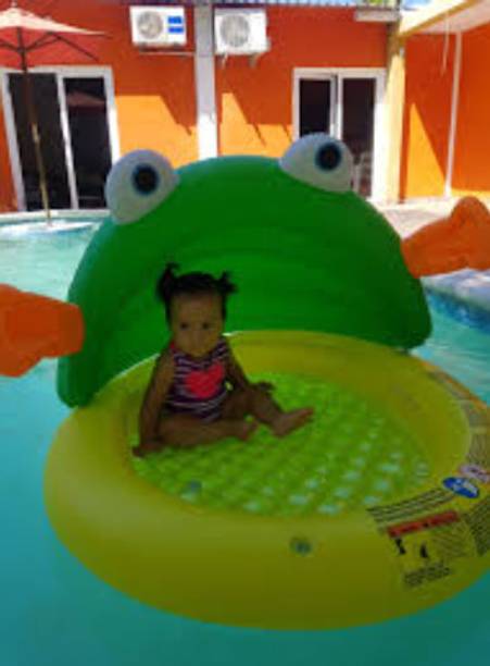 Tiny Tales Fish and (IND*98) Piscina Rana Baby Pool With Free Pump Inflatable Swimming Pool