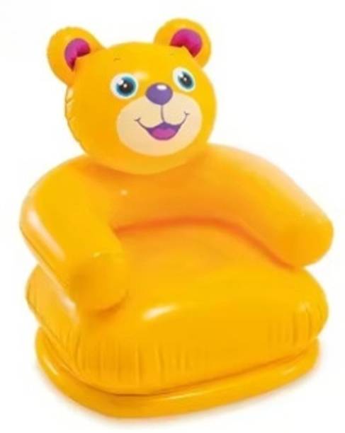 KinderTales Yellow Inflatable Teddy Bear Chair for Kids Inflatable Sofa/ Chair
