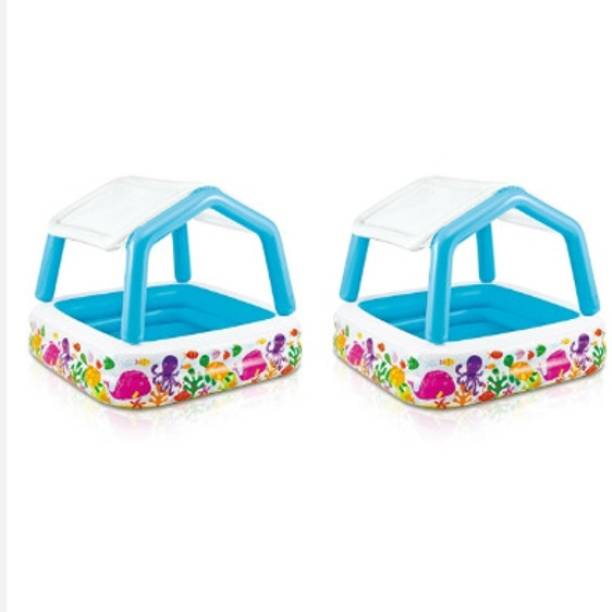 HornFlow Sun Shade inflatable children's(IND*3245) pool Inflatable Swimming Safety Tube