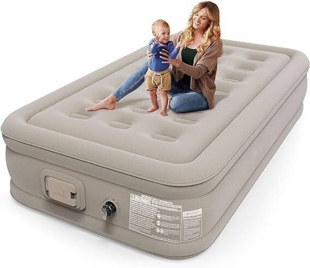 RUMQOL Inflatable Blow Up Air Bed Mattress Sofa with Pump, Pillow & Storage Bag Inflatable Bed, Inflatable Toy Pump