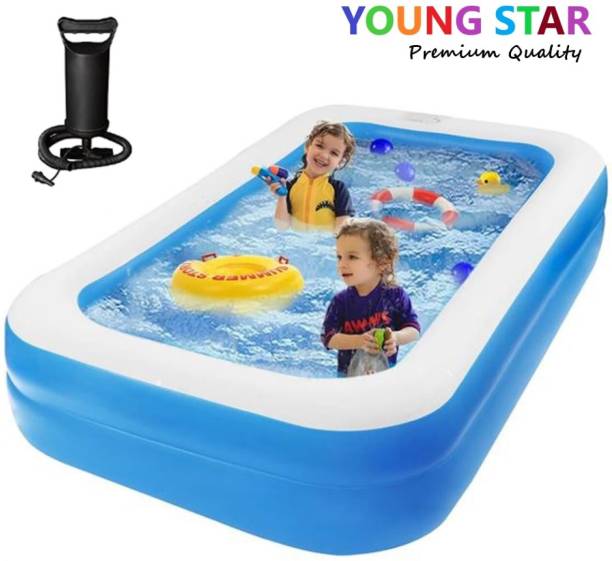 YOUNG STAR Inflatable Bath Tubs for Adults Spa Swimming Bath Tub, 6.7 Feet Blue Inflatable Swimming Pool, Inflatable Toy Pump